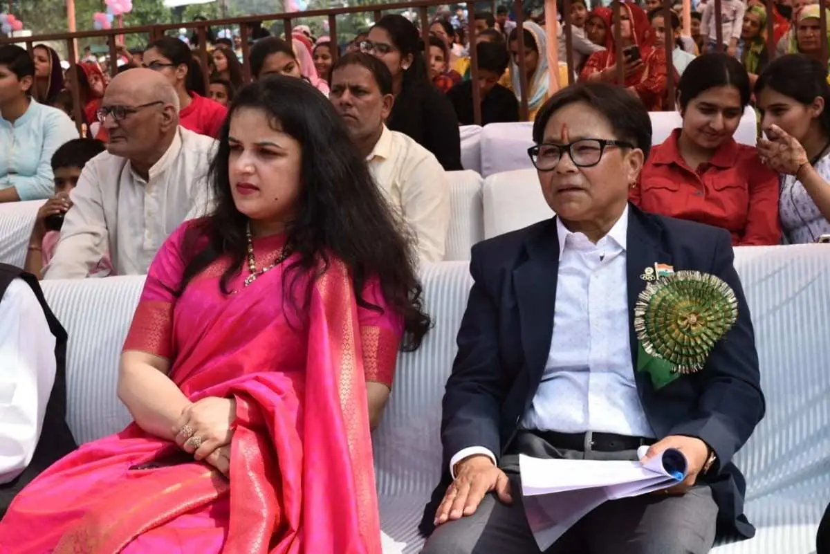 Chief guest at school function