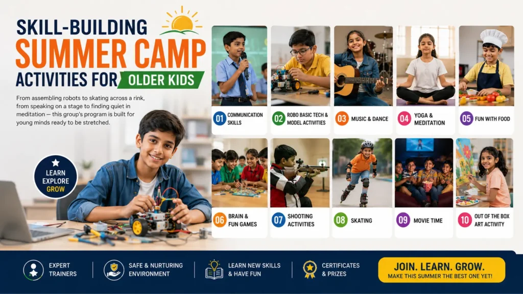 Skill Building Summer Camp Activities for Older Kids