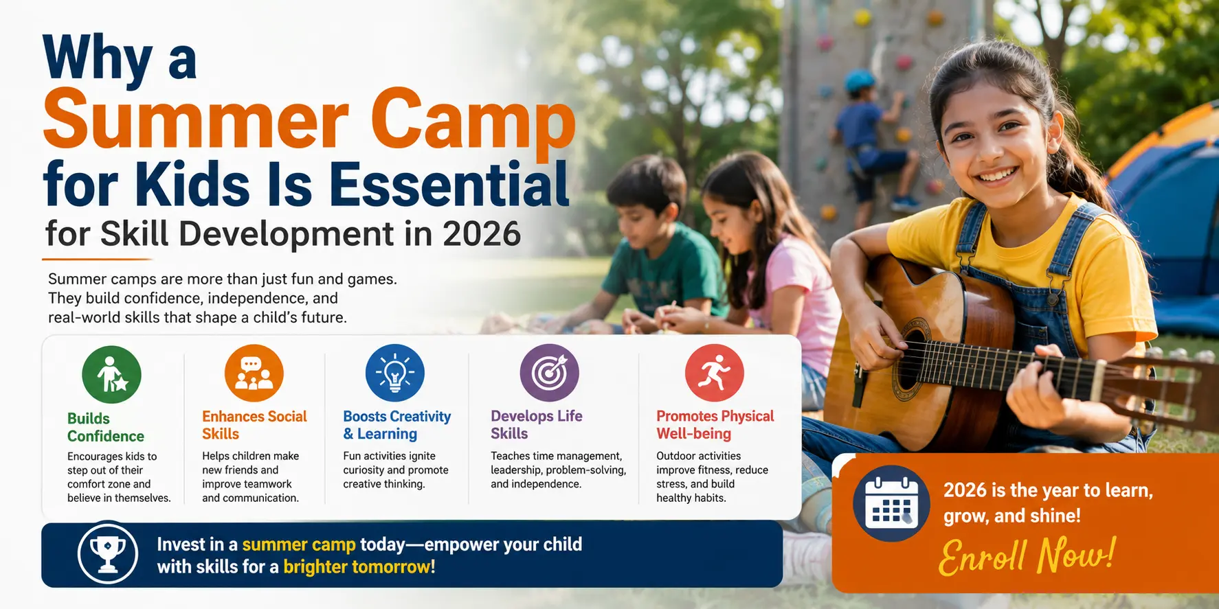 Why a Summer Camp for Kids Is Essential for Skill Development in 2026