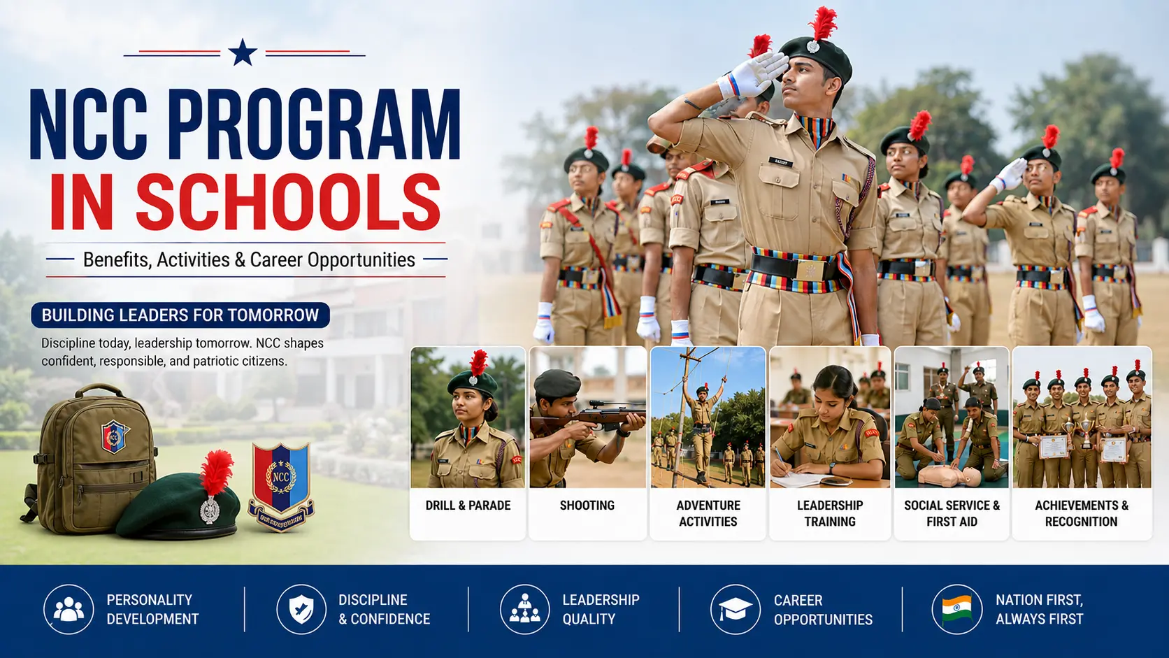 NCC Program in Schools Benefits, Activities & Career Opportunities